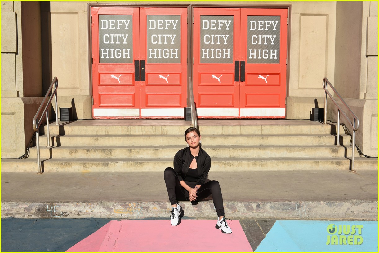 selena gomez visits puma defy city to launch new sneaker collection 10