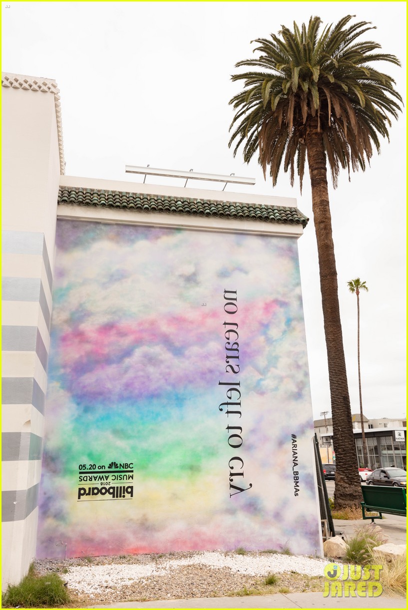 ariana grande debuts no tears left to cry mural on sunset boulevard 04