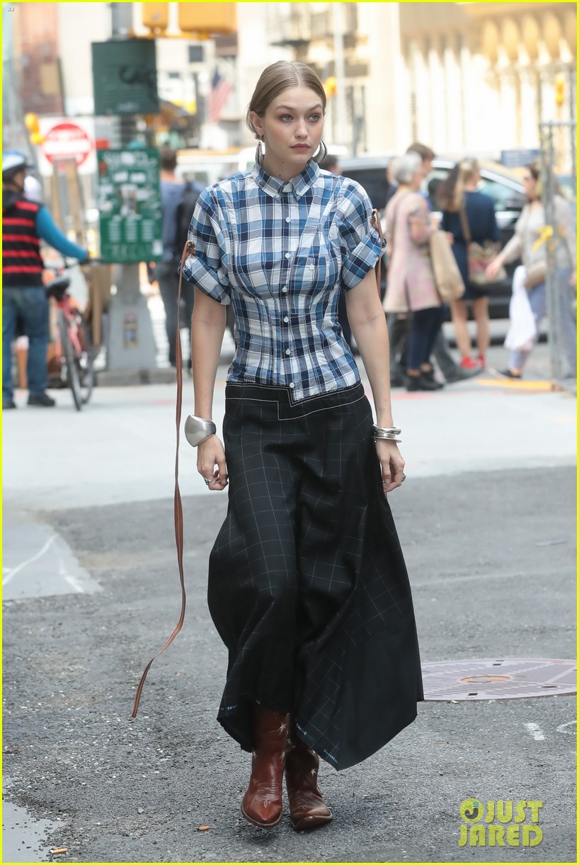 gigi hadid goes country for western inspired photo shoot in nyc 01