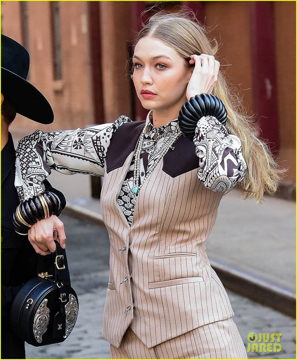 gigi hadid goes country for western inspired photo shoot in nyc 02