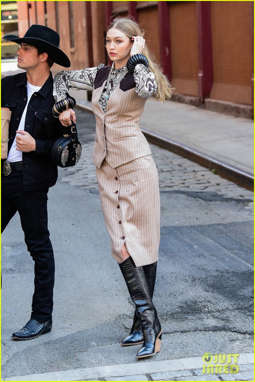 gigi hadid goes country for western inspired photo shoot in nyc 09