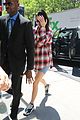 kendall jenner rocks oversized plaid shirt while out in nyc 09
