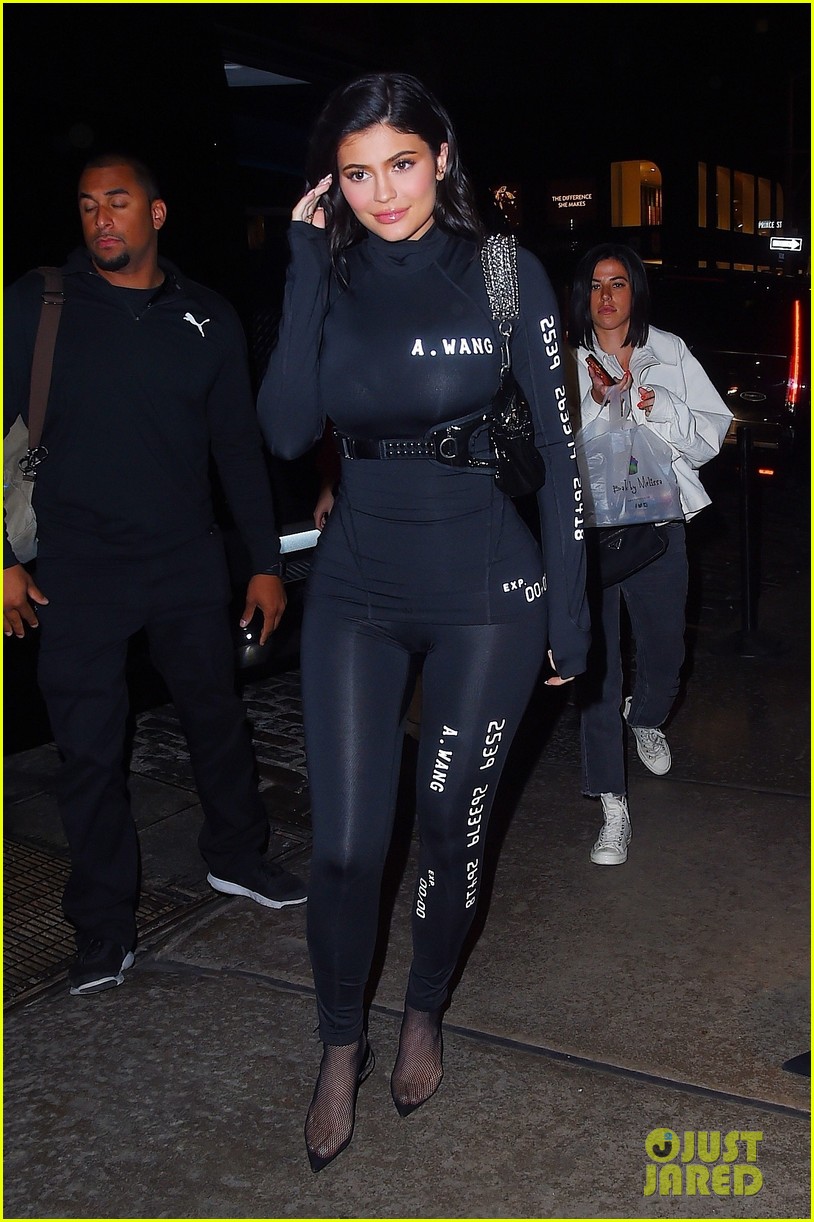 kylie jenner wears form fitting outfit for night out ahead of met gala 01