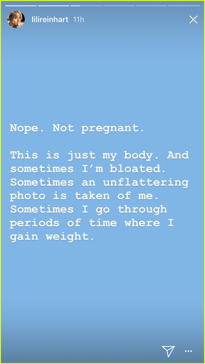 lili reinhart responds to pregnancy rumors 02