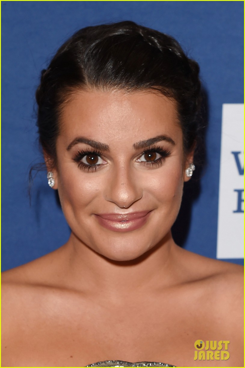 lea michele shows off engagement ring at glaad media awards 07