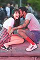 gina rodriguez and lakeith stanfield share a kiss on someone great set 03