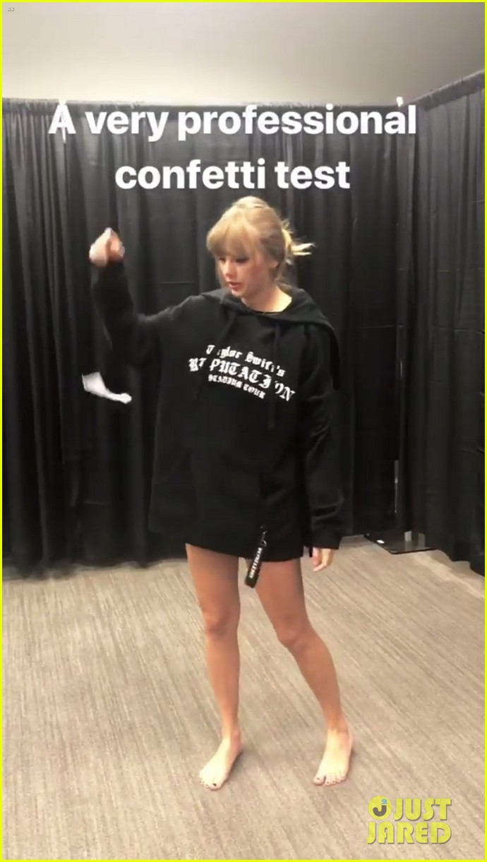 taylor swift shows off confetti for her reputation tour 01