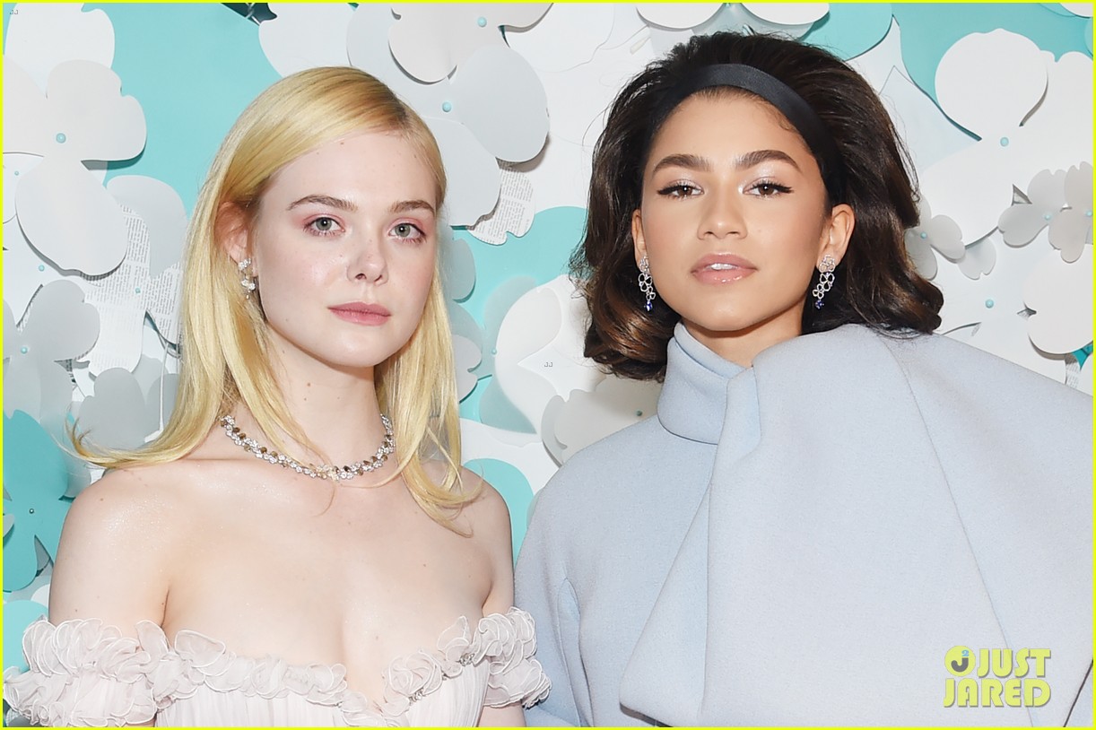 zendaya elle fanning and yara shahidi get glam for tiffany and co event 15