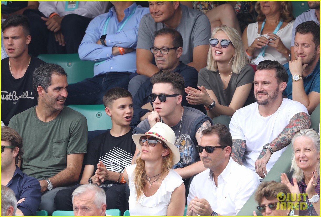 brooklyn and romeo beckham enjoy a day at the french open 03