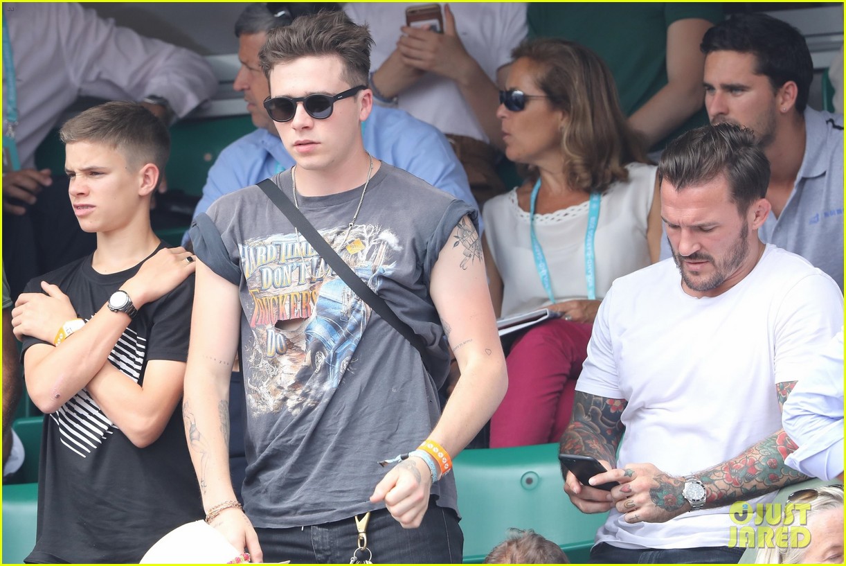 brooklyn and romeo beckham enjoy a day at the french open 06