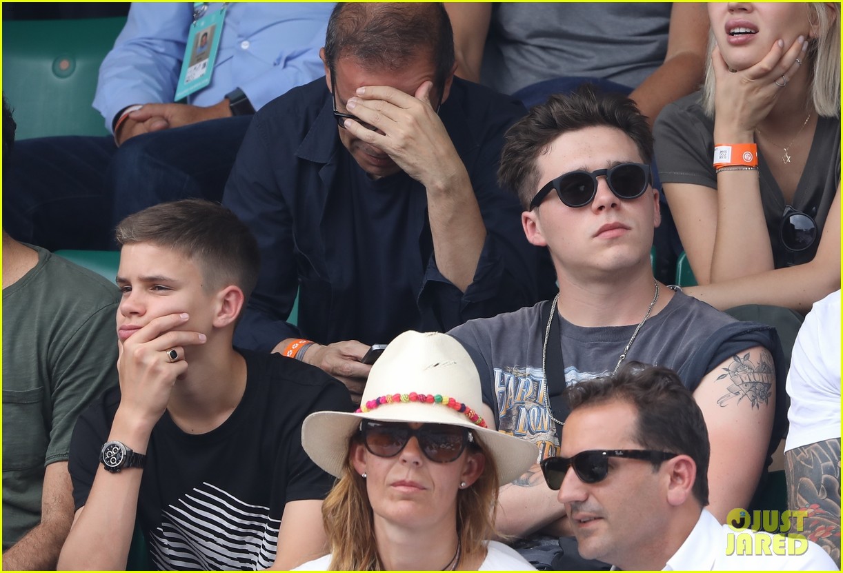 brooklyn and romeo beckham enjoy a day at the french open 07