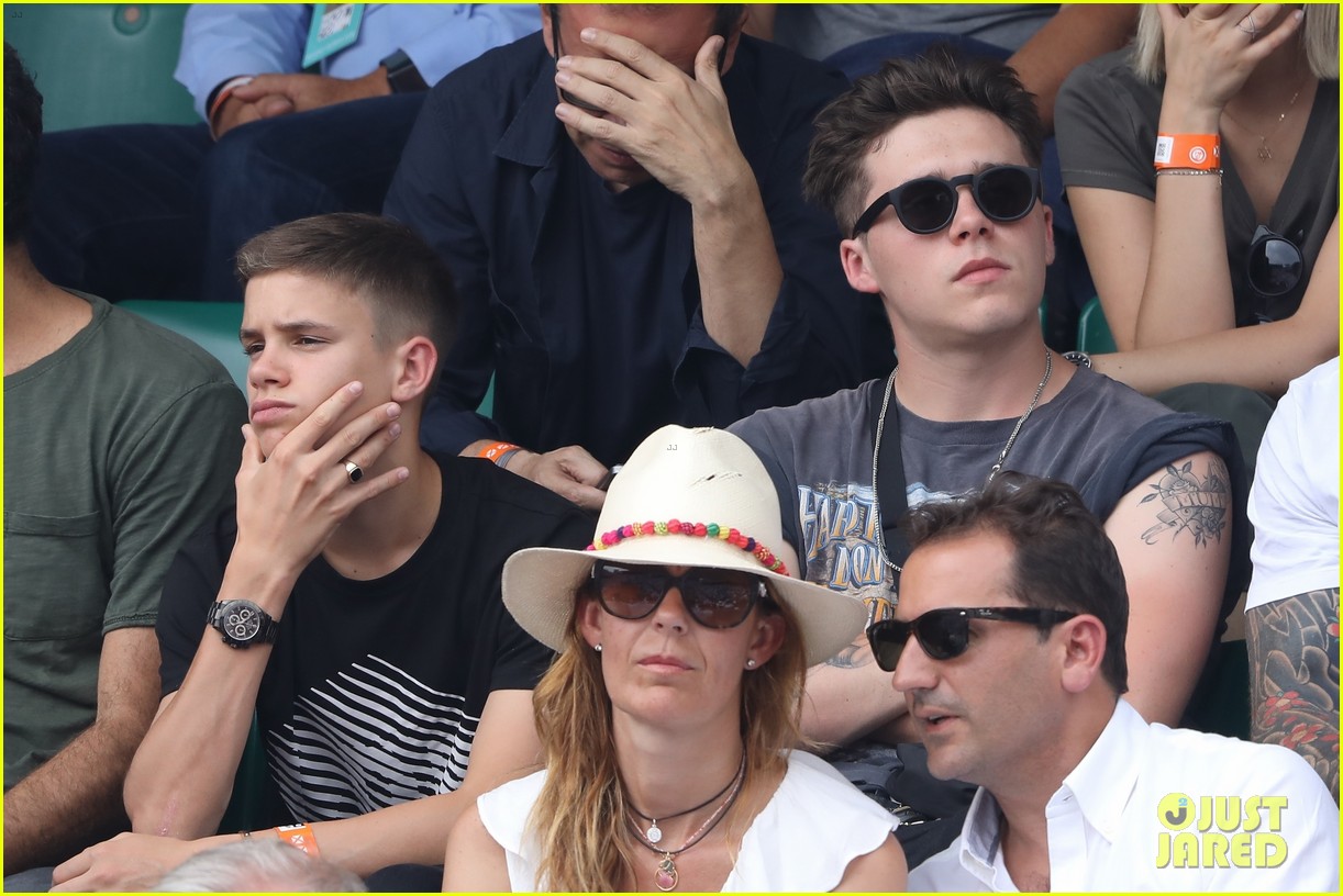 brooklyn and romeo beckham enjoy a day at the french open 15