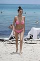 madison beer shows off her figure in pink bikini at the beach 06