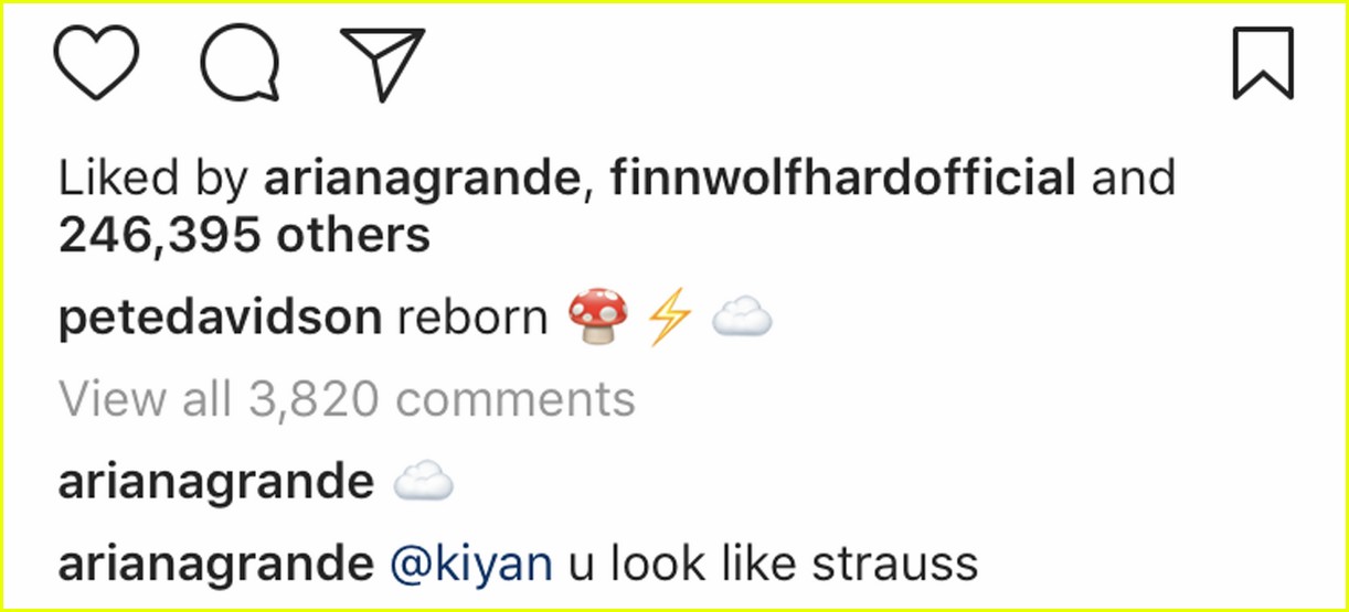 ariana grande and pete davidson couple up in cute instagram post 01