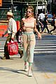 gigi hadid rocks cute crop top and sweatpants while out in nyc 01