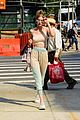 gigi hadid rocks cute crop top and sweatpants while out in nyc 03