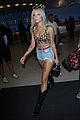 halsey looks fierce in leopard print crop top and cowboy boots at lax airport 05
