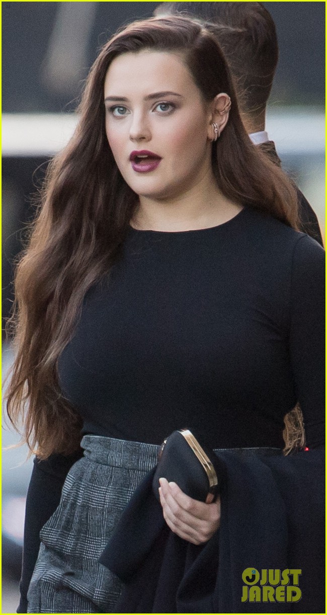 katherine langford looks so chic heading to jimmy kimmel live interview 02