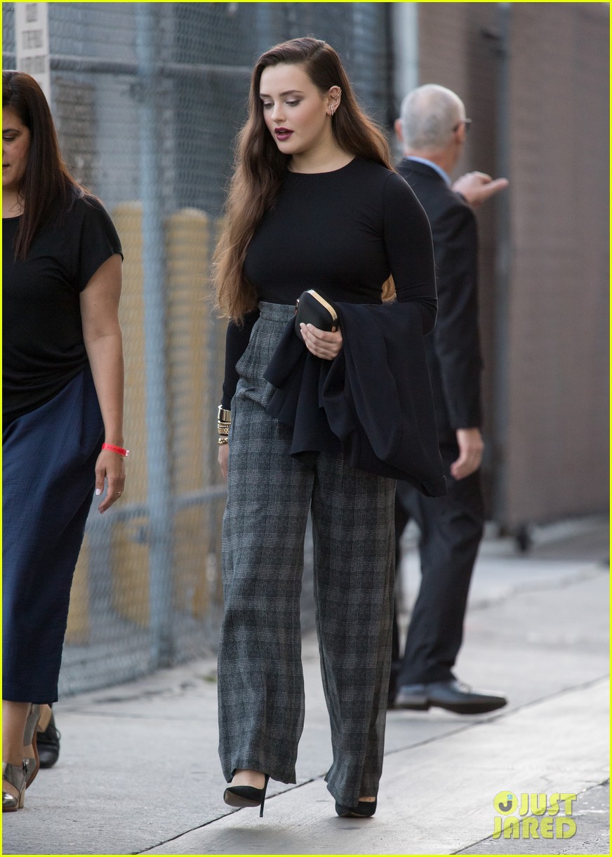 katherine langford looks so chic heading to jimmy kimmel live interview 06