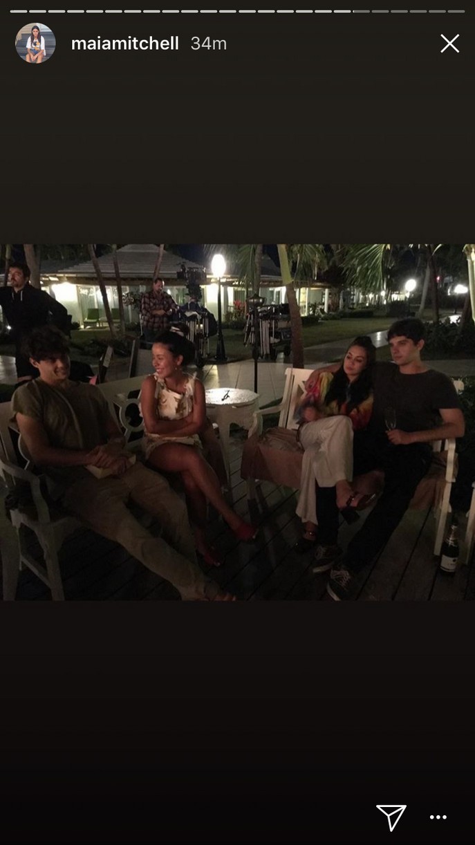 maia mitchell final day fosters filming pics 12