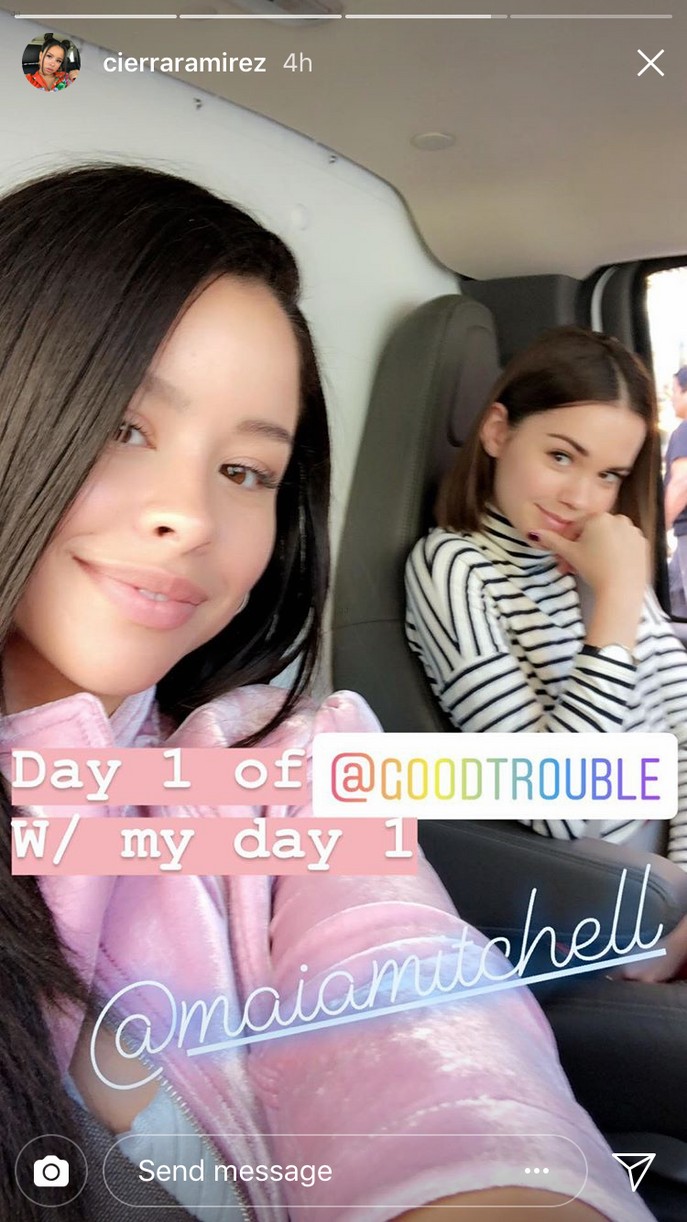 maia cierra document good trouble first filming days 04