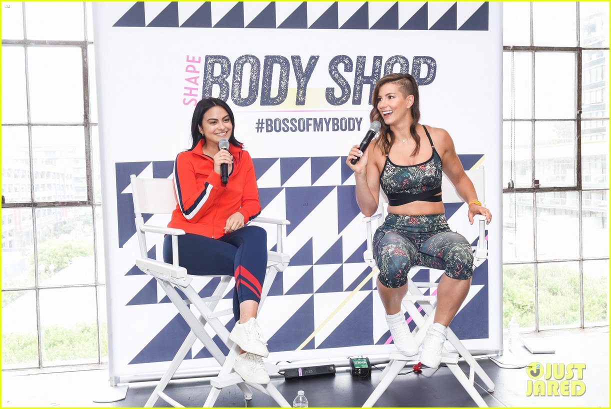 camila mendes stays fit at shape magazines body shop pop up 14