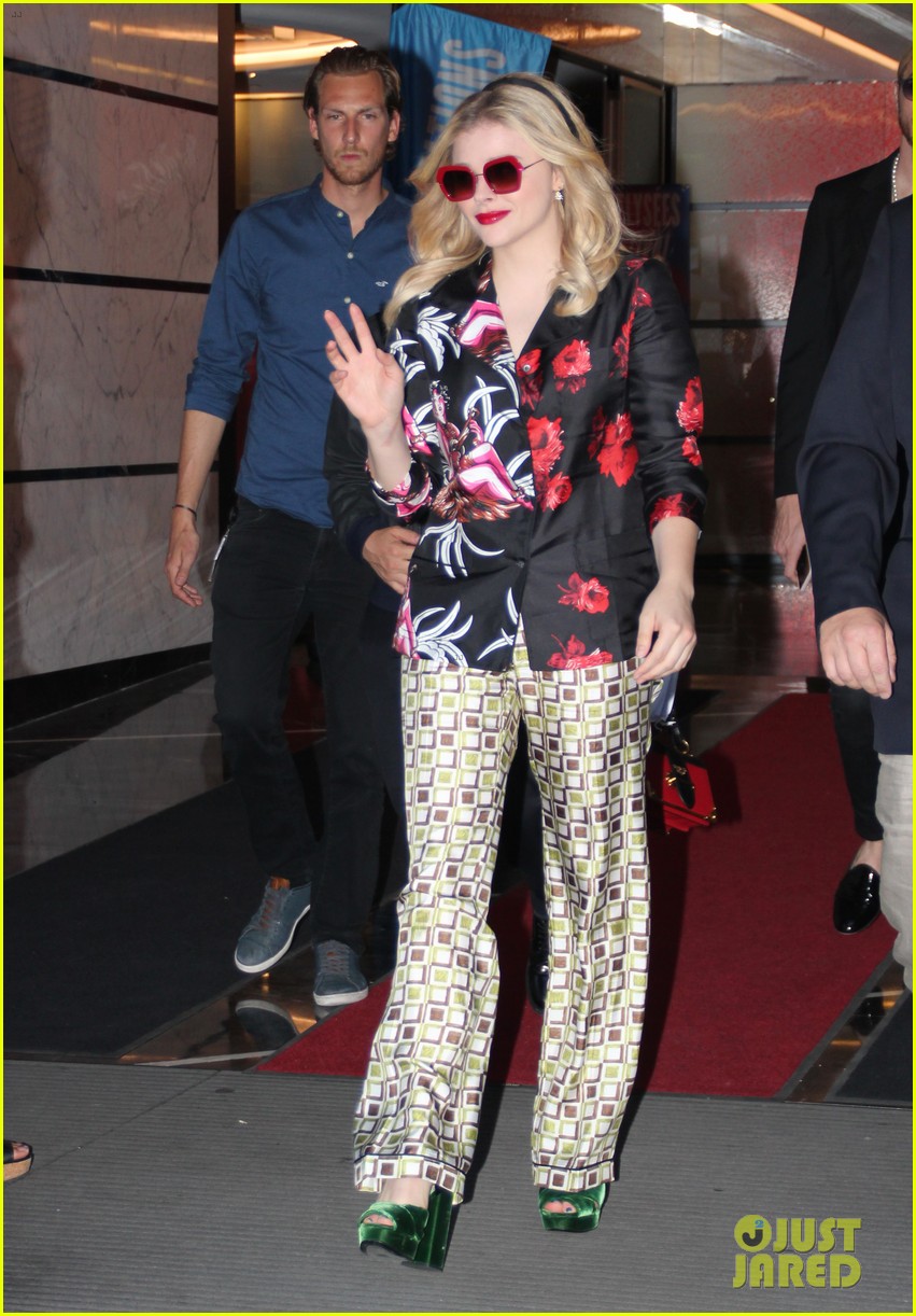 chloe moretz sports fun prints at come as you are champs elysees film festival premiere 14