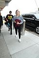 meghan trainor shows off her engagement ring from daryl sabara at lax 06