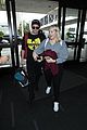 meghan trainor shows off her engagement ring from daryl sabara at lax 07