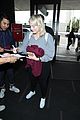 meghan trainor shows off her engagement ring from daryl sabara at lax 12