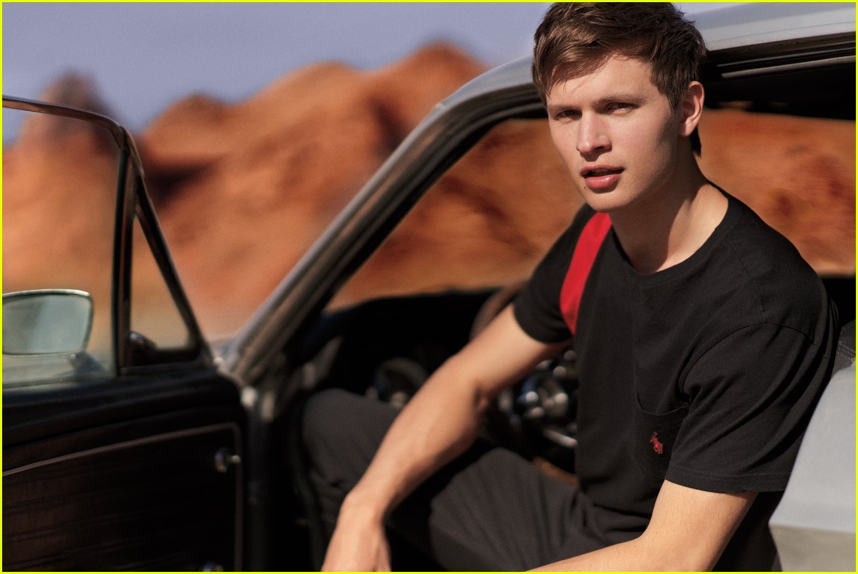 ansel elgort polo red 2018 00