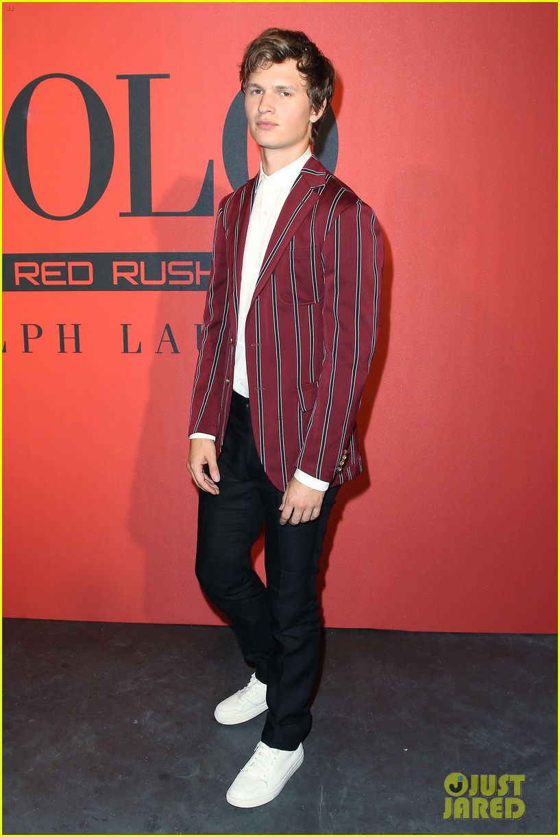 ansel elgort polo red 2018 02