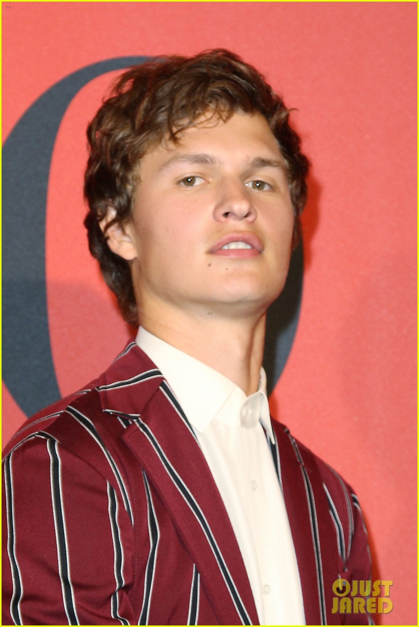 ansel elgort polo red 2018 07