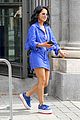 becky g blue outfit madrid spain pics 05