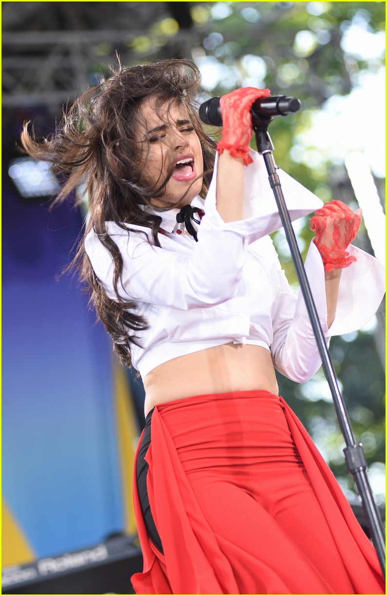 camila cabello performs her hits on good morning america 10