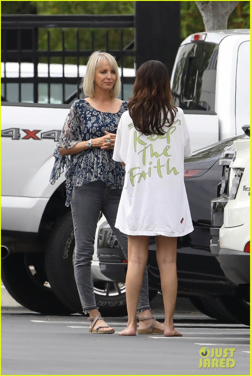 selena gomez wears keep the faith t shirt while stepping out for breakfast 03