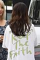 selena gomez wears keep the faith t shirt while stepping out for breakfast 07