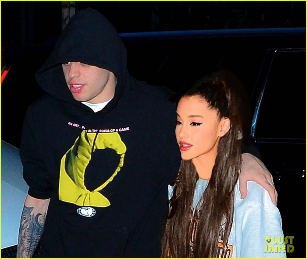 ariana grande and pete davidson grab dinner ahead of her god is a woman music video release 05