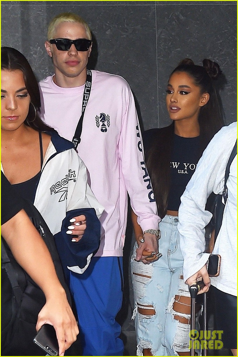 ariana grande and pete davidson step out ahead of her amazon music unboxing prime day concert 04