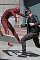 grant gustin suits up on the flash set in vancouver 02