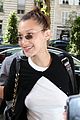 bella hadid dons black and white ensemble while touching down in paris 02