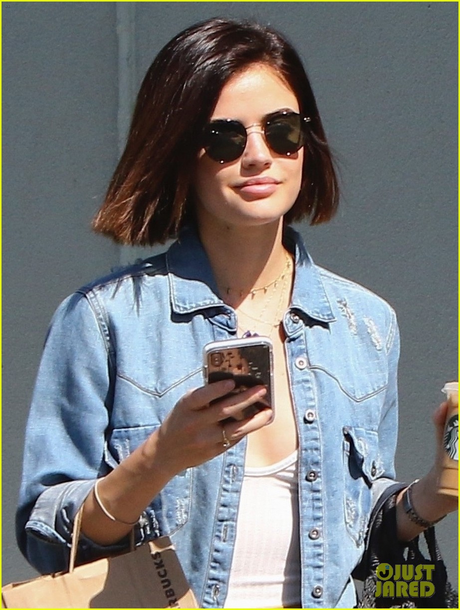 lucy hale goes super chic for coffee run in studio city 02