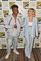 olivia holt and aubrey joseph strike a pose during comic con day 2 17