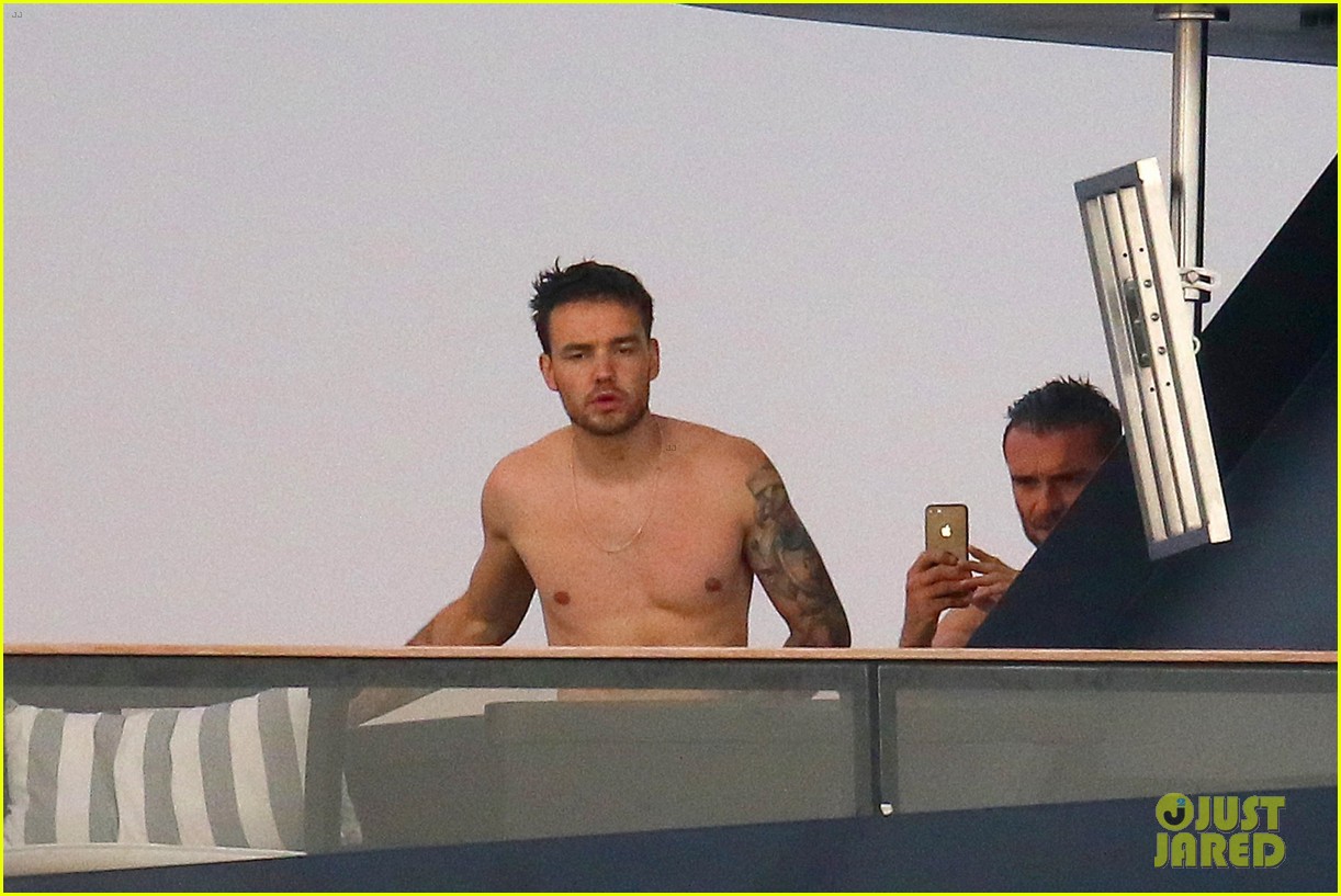 liam payne dances works out while shirtless on a yacht 100