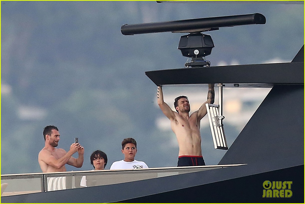 liam payne dances works out while shirtless on a yacht 37
