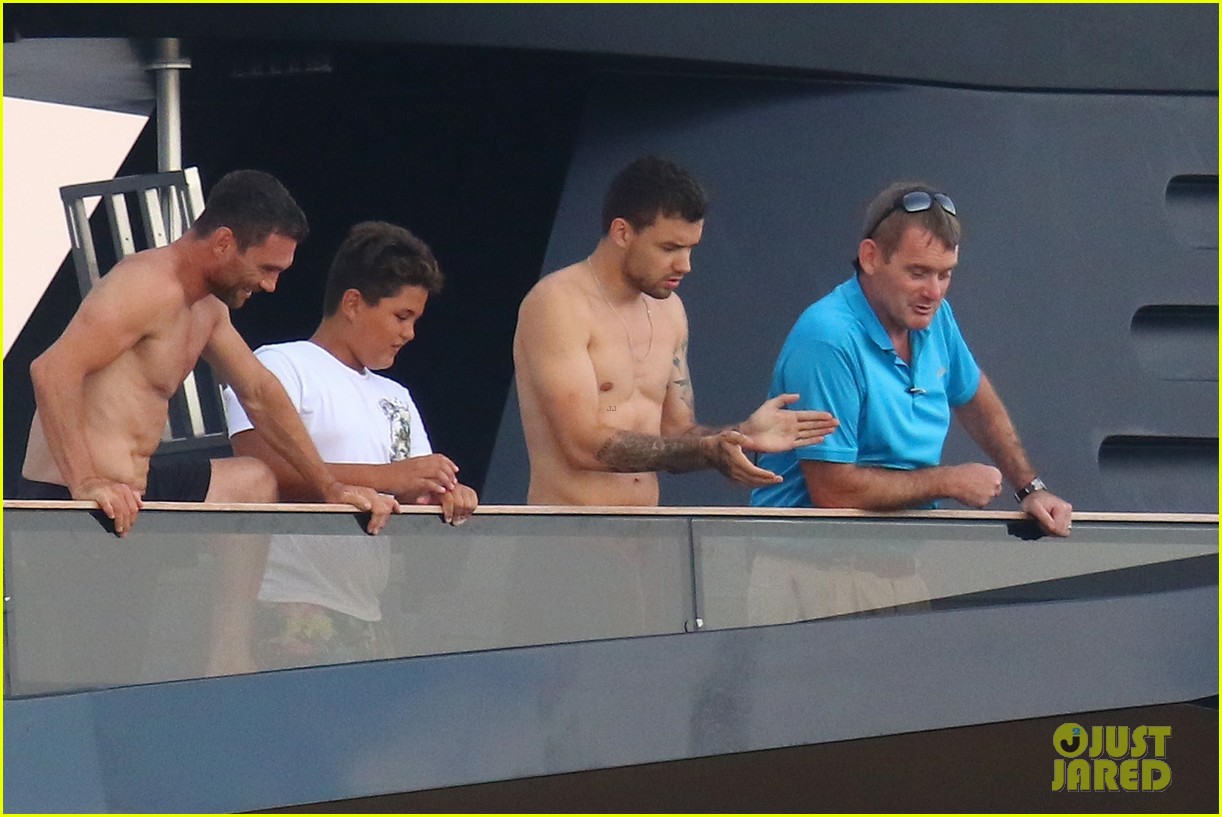 liam payne dances works out while shirtless on a yacht 48