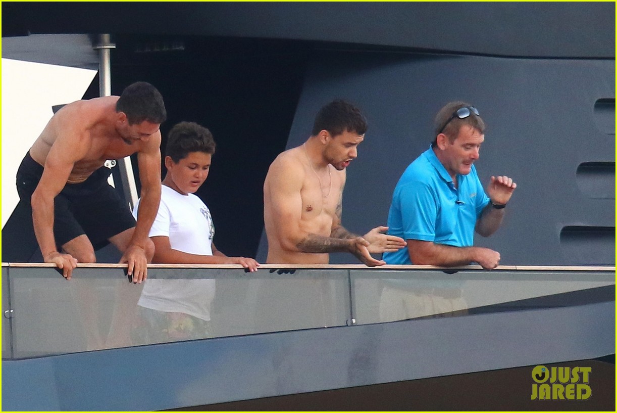 liam payne dances works out while shirtless on a yacht 49