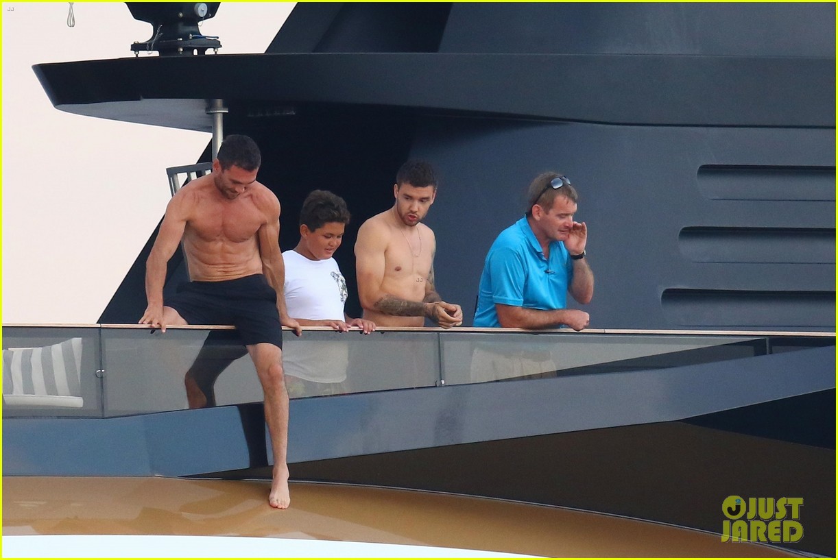 liam payne dances works out while shirtless on a yacht 50