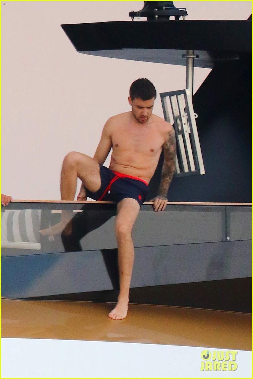 liam payne dances works out while shirtless on a yacht 55