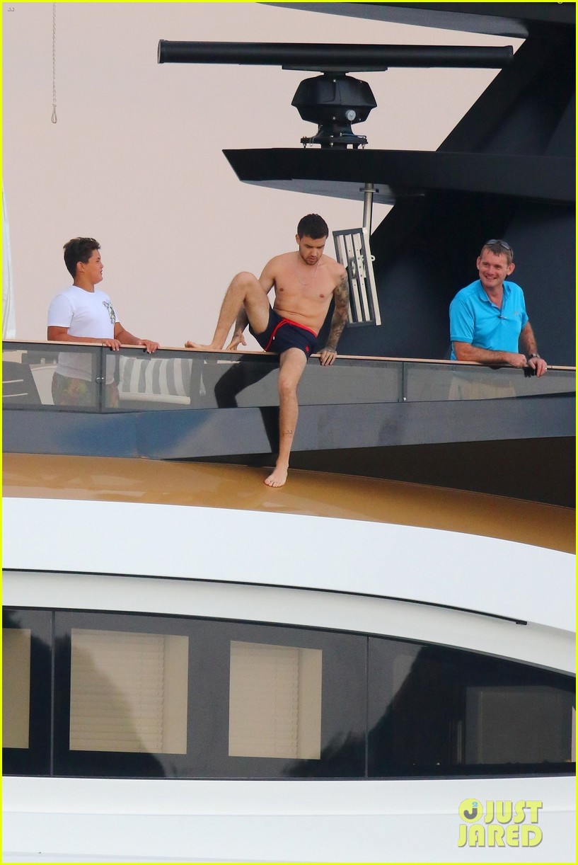 liam payne dances works out while shirtless on a yacht 56